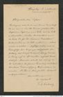 Nachlass Franz Steindachner, Brief von Fritz Grabowsky an Franz Steindachner (09.03.1885), Inv.Nr. 172.01, Seite 1